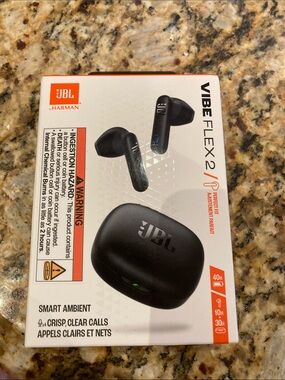 JBL Vibe Flex 2 True Wireless Bluetooth Earbuds Black